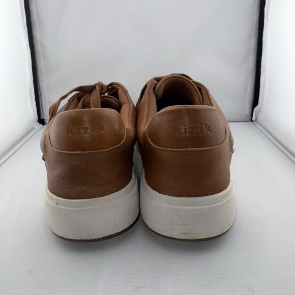 Kizik Vegas Sneakers Men’s 12 Women’s 13.5 Brown Leather Lace Up Casual Shoes‎ main image 3